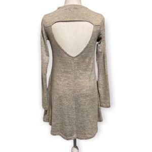 The Vanity Room Long Sleeve Key Hole Swing Dress